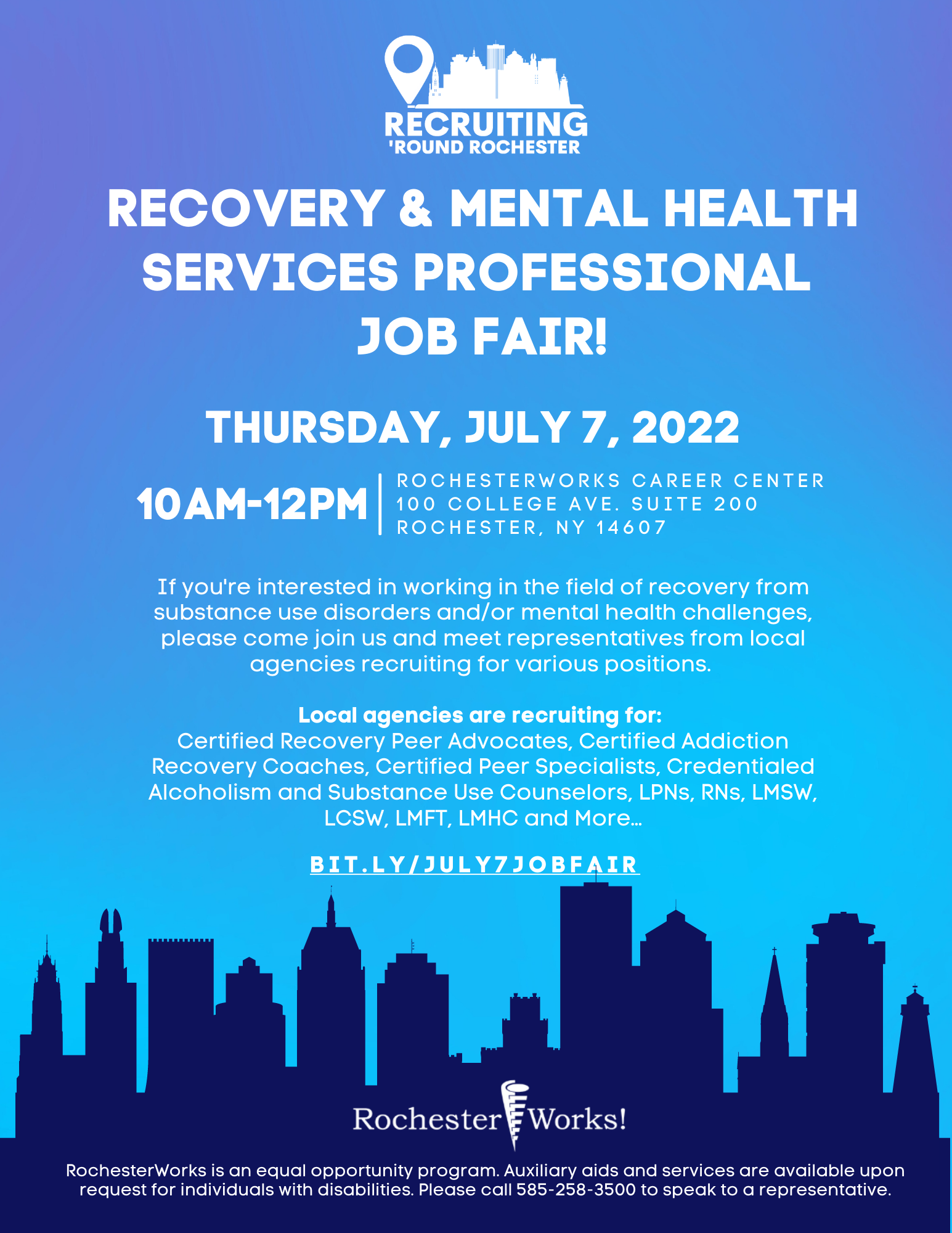 Recovery Mental Health Services Professional Job Fair Heritage 